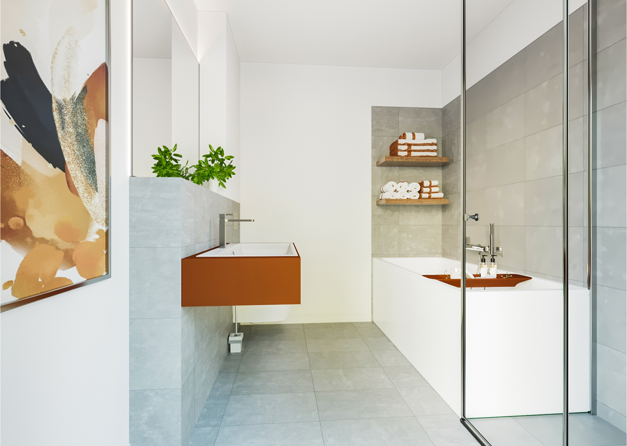 Badezimmer in einer Eigentumswohnung in Nürnberg, Großreuther Straße
