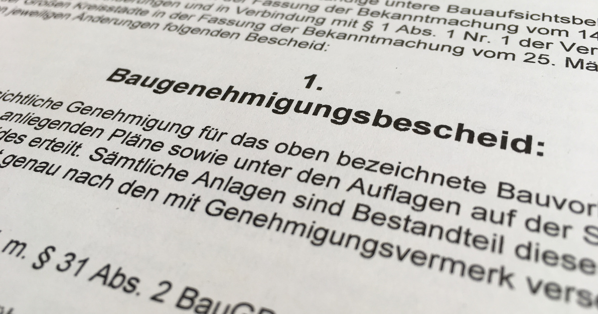 Baugenehmigung für Fürth Schönblick erteilt. - Schultheiß