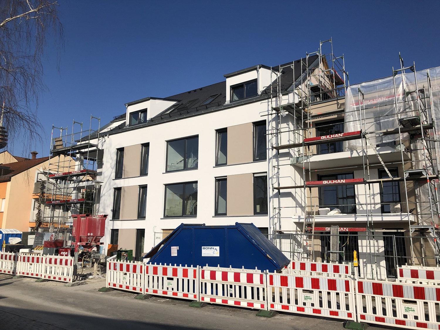 Baufortschritt März 2022 Neuendettelsauer Straße